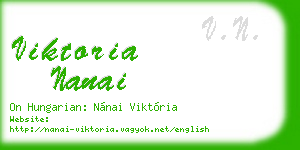 viktoria nanai business card