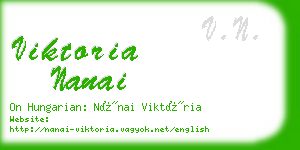 viktoria nanai business card